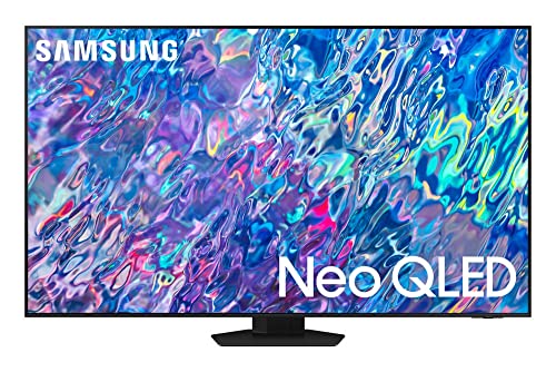 SAMSUNG QN55QN85BAFXZA 55" 4K Neo QLED UHD Smart TV in Titan Black with a Walts FIXED-MOUNT-43-90 TV Mount for 43-90 Inch Compatible TVs and Walts HDTV Screen Cleaner Kit (2022)