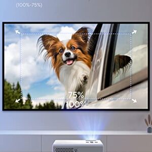 Native 1080P WiFi Projector, AKIYO 300'' Max iOS & Android Wireless Connection Phone Projector, Portable Video Home Outdoor Movie Projector, Support HDMI, TV Stick, USB, PS5, Carrying Case Included