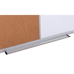 XBoard Magnetic whiteboard 36 x 24 - Combo Whiteboard Dry Erase Board Cork Board 36 x 24