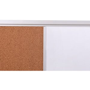 XBoard Magnetic whiteboard 36 x 24 - Combo Whiteboard Dry Erase Board Cork Board 36 x 24