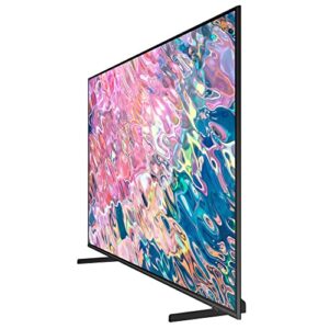 SAMSUNG QN75Q60BAFXZA Q60B 75 inch QLED 4K Quantum Dual LED HDR Smart TV 2022 Bundle with Premiere Movies Streaming + 37-100 Inch TV Wall Mount + 6-Outlet Surge Adapter + 2X 6FT HDMI 2.0 Cable