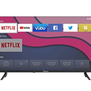 Impecca 40 Inch Smart TV, Full HD 1080P, Stream Netflix,YouTube, VUDU, Browser, APP-Store, Built-in Stereo Speakers, Full Function Remote Control -TL4002NS