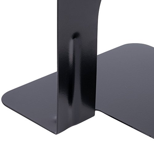 Universal Economy Bookends, Standard, 4 3/4 x 5 1/4 x 5, Heavy Gauge Steel, Black, 5 Pair