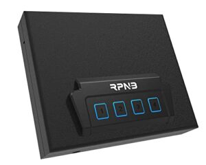 rpnb portable security safe, quick-access dual firearm safety device with quick reliable keypad access