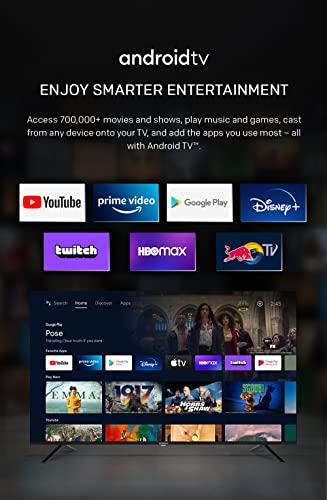 Skyworth 55 Inch S6G Plus Premium 4K Smart Android 10.0 TV, HDR10, Dolby Audio, Smart with Voice Control, Google Assistant, Chromecast, Android TV