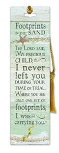 cathedral art bookmark – footprints in the sand, one size, multicolored
