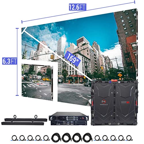 LED Video Wall P5mm 12.6' x 6.3' Indoor- Nova System - Turn-Key Package