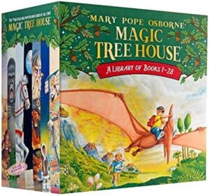 a library of the original collection of magic tree house 1-28 complete books set
