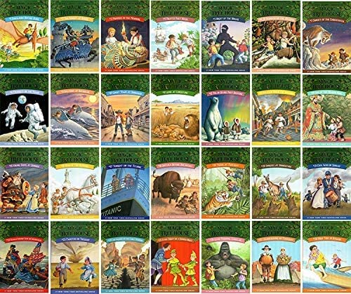 A Library of The Original Collection of Magic Tree House 1-28 Complete Books Set