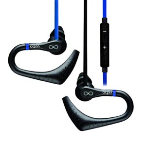 veho water resistant sports earphones zs-3 water resistant sports earphones, blue/black (vep-006-zs3)