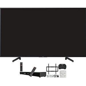sony xbr-65x800g 65-inch 4k ultra hd led smart tv bundle with deco gear 31-inch sound bar, deco mount flat wall mount kit, deco gear wireless keyboard, 6-outlet surge adapter with night light