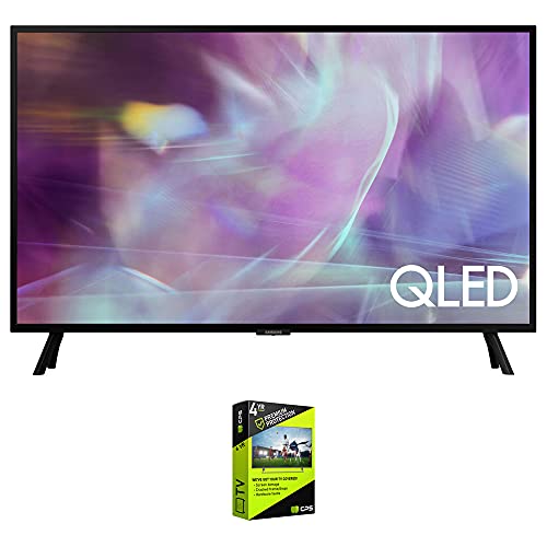 SAMSUNG QN32Q60AA 32 Inch QLED HDR 4K UHD Smart TV Bundle with Premium 4 YR CPS Enhanced Protection Pack