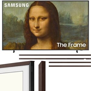 samsung qn50ls03ba 50 inch the frame qled 4k uhd quantum hdr smart tv (2022) bundle 50″ customizable bezel modern brown
