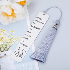 Inspirational Teacher Bookmark Gifts for Women Men Stocking Stuffer Gifts for Coworkers Thank You Employee Appreciation Gifts for Coworker Boss Farewell Going Away Gift for Boss Day Christmas Gifts