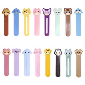 Aufruh 30Pieces Cute Animals Bookmarks Funny Cartoon Page Markers for Students Readers Bear Lion Tiger Cat Monkey Elephant Rabbit Giraffe