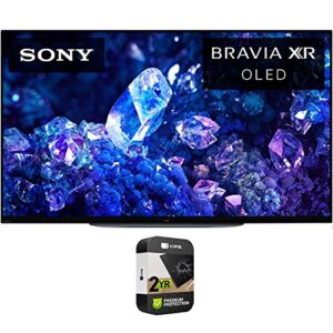 sony xr48a90k bravia xr a90k 48 inch 4k hdr oled smart tv 2022 model (renewed) bundle with 2 yr cps enhanced protection pack
