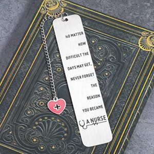 Nurse Gifts for Women Men Bookmark Bulk Nurse Christmas Birthday Thanksgiving Nurses Day Week Gifts Nurse Gifts for Nursing Student Pediatric Nurse Graduation Practitioner RN Gift Medical Nurse