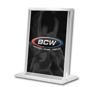 bcw 1-acs-v acrylic card stand – vertical