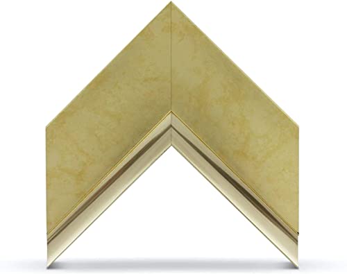 Deco TV Frames - Contemporary Gold Smart Frame Compatible ONLY with Samsung The Frame TV (55", Fits 2021-2023 Frame TV)