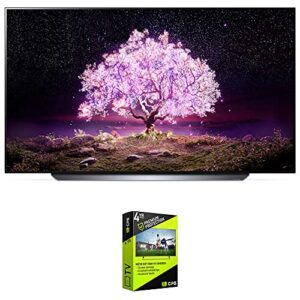 lg oled83c1pua 83 inch class 4k smart oled tv with ai thinq bundle with premium 4 yr cps enhanced protection pack