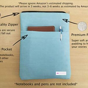 Nerdy Llama Book Sleeve - Book Cover for Hardcover and Paperback - Book Lover Gift - Notebooks and Pens Not Included