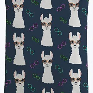 Nerdy Llama Book Sleeve - Book Cover for Hardcover and Paperback - Book Lover Gift - Notebooks and Pens Not Included