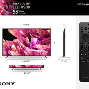 Sony 55 Inch 4K Ultra HD TV X90K Series: BRAVIA XR Full Array LED Smart Google TV with Dolby Vision HDR and Exclusive Features for The Playstation® 5 XR55X90K- 2022 Model (Renewed)