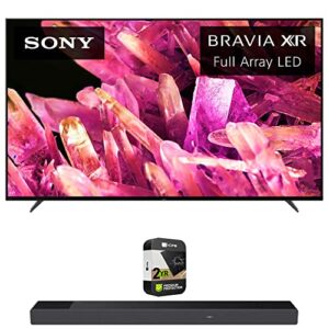 sony xr55x90k bravia xr 55″ x90k 4k hdr full array led smart tv (2022 model) bundle 7.1.2ch 500w dolby atmos soundbar and premium 2 yr cps enhanced protection pack