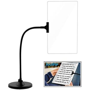 4X Magnifying Glass with Stand, 10"x6" Flexible Gooseneck Magnifying, Large Page Magnifier for Reading Small Prints & Low Vision Seniors with Aging Eyes