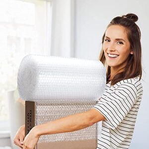 Bubble Cushioning Wrap Roll, Sumono 12 Inch x 36 Feet Total Bubble Roll Perforated 12 Inch Included 10 Fragile Sticker Label