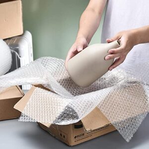 Bubble Cushioning Wrap Roll, Sumono 12 Inch x 36 Feet Total Bubble Roll Perforated 12 Inch Included 10 Fragile Sticker Label