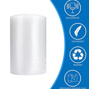 Bubble Cushioning Wrap Roll, Sumono 12 Inch x 36 Feet Total Bubble Roll Perforated 12 Inch Included 10 Fragile Sticker Label