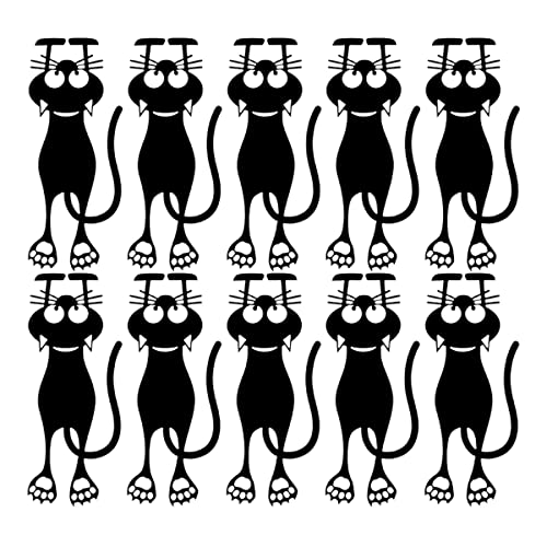 Book Lovercurious Cat Bookmark,Gifts for Readers Locate Reading Progress with Cute Cat Paws More Suitable As A Gift for Cat Lovers (10PCS)