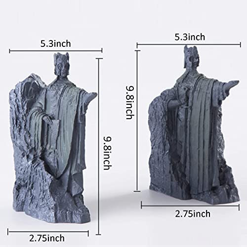 Bookends Book Ends Lord of Rings 25cm Hobbit Resin Decorative Book Stopper Unique Design Heavy Duty Anti-Slip Book Dividers for Shelves for Library School Office Home Study