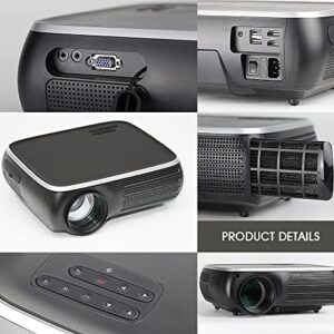 CXDTBH M8S Full 1080P Projector 4K 7000 Compatible AV USB with Gift ( Color : M8S-W )