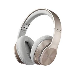 edifier w820bt bluetooth headphones – foldable wireless headphone with 80-hour long battery life – gold (renewed)