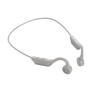 bone conduction headphones wireless open-ear bluetooth bone conduction sports headphones wireless headphones for sports/running lightweight for workout running walking (bl15 grey , onesize)
