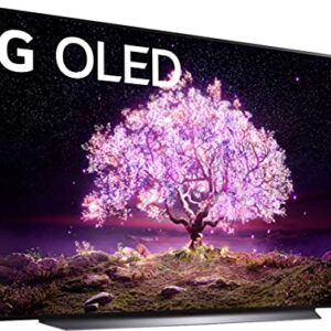 LG OLED83C1PUA C1 83 inch Class 4K Smart OLED TV w/AI ThinQ Bundle w/ 1 Free Additional Year Extended Warranty Authorized Dealer