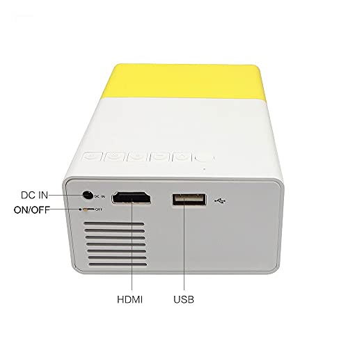 CXDTBH Portable LED Mini Projector Home Theater Game Video Player SD Compatible USB Speaker YG-300 Child Beamer