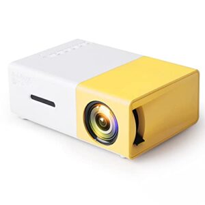 cxdtbh portable led mini projector home theater game video player sd compatible usb speaker yg-300 child beamer