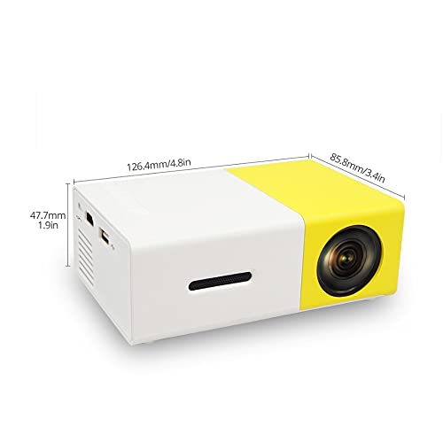 CXDTBH Portable LED Mini Projector Home Theater Game Video Player SD Compatible USB Speaker YG-300 Child Beamer