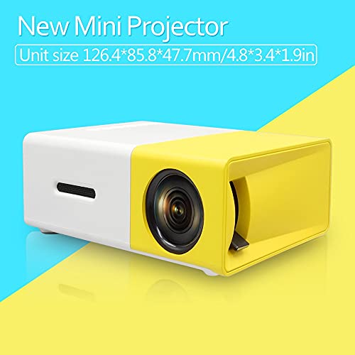 CXDTBH Portable LED Mini Projector Home Theater Game Video Player SD Compatible USB Speaker YG-300 Child Beamer