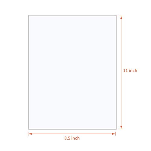 L LIKED 100 Labels Full-Sheet 8-1/2" x 11" Self Adhesive Shipping Labels for Laser & Inkjet Printers