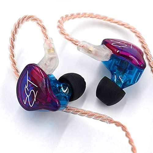 KZ ZST 1BA 1DD in Ear Earphone Clear HiFi Monitor Earbuds Wired Sport Gaming Earphone for Musician Singer Audiophile