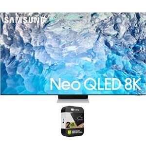 samsung qn85qn900bfxza 85 inch neo qled 8k smart tv 2022 (renewed) bundle with 2 yr cps enhanced protection pack