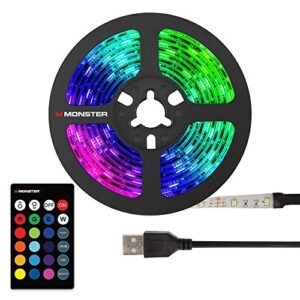 Monster MLB71042RGB / MLB7-1042-RGB / MLB7-1042-RGB 6.5ft Multi-Color USB LED Light Strip with Remote