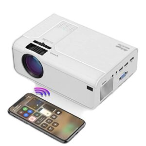 cxdtbh t4 mini projector 3600 lumens support full 1080p led proyector big screen portable home theater smart video beamer ( color : d )