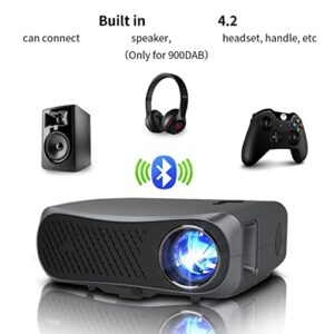 CXDTBH Home Projector Led Home Theater Beamer System Full 1080p Native Resolution 10000:1 Contrast Ratio 900dab Projector ( Color : D )