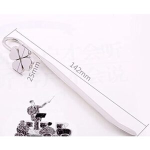 ARFUKA 3pcs Bookmarks Stainless Steel Reading Metal Clip Bookmark Reading Bookmarks Page Marker Book Marker Gift for Students Teachers Reading