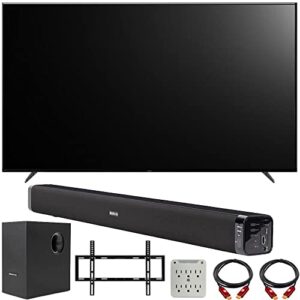sony xr65x90k bravia xr 65″ x90k 4k hdr full array led smart tv (2022 model) bundle with deco gear home theater soundbar with subwoofer, wall mount accessory kit, 6ft 4k hdmi 2.0 cables and more